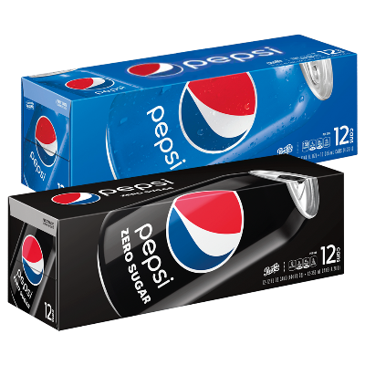 Pepsi and Pepsi Zero Sugar