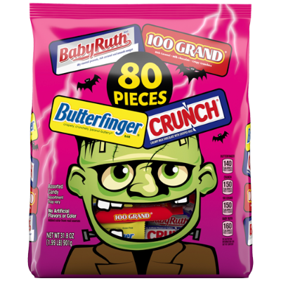 Assorted Fun Size Halloween Candy Bag