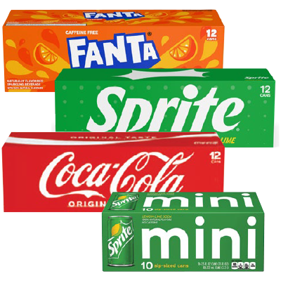 Coca-Cola, Sprite or Fanta