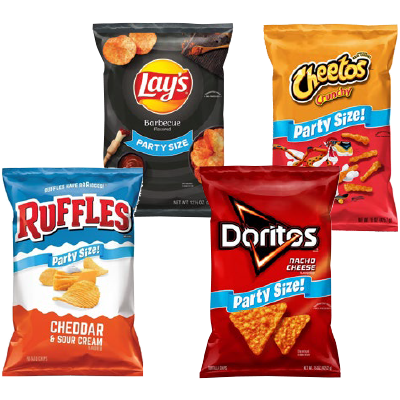 Lay's, Cheetos, Doritos or Ruffles Party Size