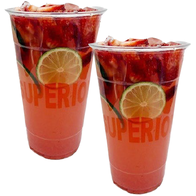 Strawberry & Lime Agua Frescas