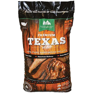 Texas Premium Blend BBQ Pellet Fuel, 28-Lb Bag